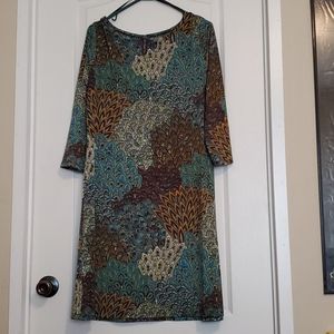 XL mid length 3/4 sleeve dress